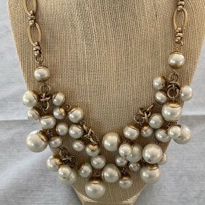 Stella & Dot Daphne Pearl Bauble Necklace